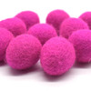 100% Wool Felt Eggs / Raindrops - 10 Count - Garden Rose Pink