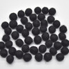 100% Wool Felt Balls - 1cm - Black - 50 Count / 100 Count