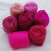 Wool Roving - Pink Colours - 175g