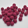 100% Wool Felt Balls - 1cm - Rosewood Red - 50 Count / 100 Count