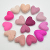 100% Wool Felt Hearts - 14 Count - approx 3cm - Pink Colours