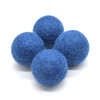 100% Wool Felt Balls - 5 Count - 4cm - Ultramarine Blue