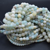 High Quality Grade A Natural Multi-colour Amazonite  Frosted / Matte Semi-precious Gemstone Round Beads 4mm, 6mm, 8mm, 10mm