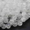 High Quality Grade A Crackle Crystal Quartz Semi-precious Gemstone Round Beads 4mm, 6mm, 8mm, 10mm, 12mm