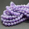 High Quality Grade AB Natural Amethyst Frosted / Matte Gemstone Round Beads 4mm, 6mm, 8mm, 10mm sizes