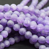 High Quality Grade AB Natural Amethyst Frosted / Matte Gemstone Round Beads 4mm, 6mm, 8mm, 10mm sizes