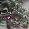 10 High Quality Natural Rainbow Fluorite Semi-precious Gemstone Faceted Teardrop Beads / Pendant 12mm 14mm 18mm