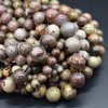 High Quality Grade A Natural Flower Jasper Gemstone Round Beads 4mm, 6mm, 8mm, 10mm sizes