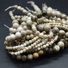 High Quality Grade A Natural Silver Leaf Jasper Gemstone Round Beads 4mm, 6mm, 8mm, 10mm sizes High Quality Grade A Natural Silver Leaf Jasper Gemstone Round Beads 4mm, 6mm, 8mm, 10mm sizes