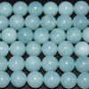 High Quality Grade AAA Natural Amazonite Semi-Precious Gemstone Round Beads - 8mm - 14" long