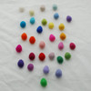 100% Wool Felt Raindrops / Teardrops / Eggs - 30 Count - Light & Bright Colours