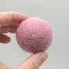 100% Wool Felt Balls - 5 Count - 4cm - Coral Pink