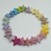 100% Wool Felt Stars - 25 Count - approx 3.5cm - Light, Pale & Pastel Colours