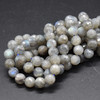 High Quality Grade A Natural Labradorite Faceted Semi-Precious Gemstone Round Beads 6mm, 8mm, 10mm, 12mm sizes - 15" long