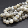 High Quality Grade A Natural Labradorite Faceted Semi-Precious Gemstone Round Beads 6mm, 8mm, 10mm, 12mm sizes - 14" long