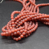 High Quality Grade A Red Agate Frosted / Matte Semi-precious Gemstone Round Beads 4mm, 6mm, 8mm, 10mm sizes