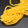 High Quality Grade A Yellow Agate Frosted / Matte Semi-precious Gemstone Round Beads 4mm, 6mm, 8mm, 10mm sizes