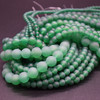 High Quality Grade A Green Agate Frosted / Matte Semi-precious Gemstone Round Beads 4mm, 6mm, 8mm, 10mm sizes