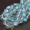 High Quality Mystic Aura Quartz Round Beads - Aqua Blue - 6mm, 8mm, 10mm sizes