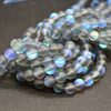 High Quality Mystic Aura Quartz Frosted / Matte Round Beads - Grey - 6mm, 8mm, 10mm sizes