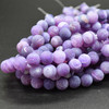 High Quality Crackle Purple Agate Frosted / Matte Semi-precious Gemstone Round Beads 4mm, 6mm, 8mm, 10mm sizes