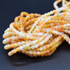 High Quality Crackle Orange Agate Frosted / Matte Semi-precious Gemstone Round Beads 4mm, 6mm, 8mm, 10mm sizes