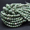 High Quality Grade A Natural Green Spot Jasper Semi-precious Gemstone Round Beads - 4mm, 6mm, 8mm, 10mm sizes