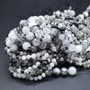 High Quality Grade A Natural Tourmalinated Quartz Semi-precious Gemstone Round Beads - 4mm, 6mm, 8mm, 10mm sizes