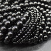 High Quality Grade A Natural Black Tourmaline Semi-precious Gemstone Round Beads - 4mm, 6mm, 8mm, 10mm sizes