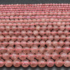 High Quality Grade A Natural Strawberry Quartz (pink) Semi-precious Gemstone Round Beads - 4mm, 6mm, 8mm, 10mm sizes