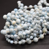 High Quality Grade A Natural Celestite (blue) Semi-precious Gemstone Round Beads - 6mm, 8mm, 10mm sizes