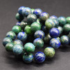 High Quality Grade A Malachite Azurite (blue, green) (dyed) Semi-precious Gemstone Round Beads - 4mm, 6mm, 8mm, 10mm sizes