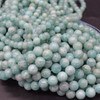 High Quality Grade A Natural Peruvian Amazonite (aqua green) Semi-precious Gemstone Round Beads - 4mm, 6mm, 8mm, 10mm sizes