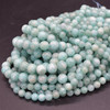 High Quality Grade A Natural Peruvian Amazonite (aqua green) Semi-precious Gemstone Round Beads - 4mm, 6mm, 8mm, 10mm sizes