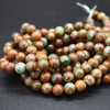 High Quality Grade A Natural African Opal Semi-precious Gemstone Round Beads - 4mm, 6mm, 8mm, 10mm sizes