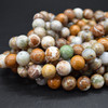 High Quality Grade A Natural African Opal Semi-precious Gemstone Round Beads - 4mm, 6mm, 8mm, 10mm sizes