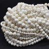High Quality Grade A Natural Cream Matrix Howlite Semi-precious Gemstone Round Beads - 4mm, 6mm, 8mm, 10mm sizes