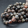 High Quality Grade A Natural Red Snowflake Obsidian Semi-precious Gemstone Round Beads - 4mm, 6mm, 8mm, 10mm sizes