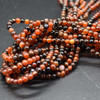 High Quality Grade A Sardonyx Agate (orange, black) Semi-precious Gemstone Round Beads - 4mm, 6mm, 8mm, 10mm sizes