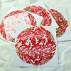 Japanese Handcarfted Yuzen Washi Origami Paper Pack - 20 different sheets in Red Colour Theme - 15cm