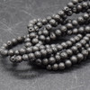 High Quality Natural Black Lava Stone Round Beads - 4mm, 6mm, 8mm, 10mm, 12mm sizes