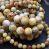 High Quality Grade A Natural Crazy Lace Agate Semi-Precious Gemstone Round Beads - 4mm, 6mm, 8mm, 10mm