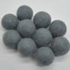 100% Wool Felt Balls - 10 Count - 3cm - Slate Grey