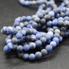 High Quality Grade A Natural Sodalite (blue) Frosted / Matte Semi-Precious Gemstone Round Beads - 4mm, 6mm, 8mm, 10mm sizes