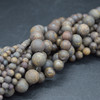 High Quality Grade A Natural Bronzite Frosted / Matte Semi-precious Gemstone Round Beads - 4mm, 6mm, 8mm, 10mm sizes