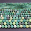 High Quality Grade A Natural Moss Green Opal Semi-precious Gemstone Round Beads - 4mm, 6mm, 8mm, 10mm sizes