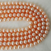 14" Strand Natural Freshwater Pearl Beads Round / Potato Pink 5mm, 7mm, 9mm Grade A