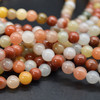 High Quality Grade A Natural Three Colour Jade Semi-precious Gemstone Round Beads - 4mm, 6mm, 8mm, 10mm sizes