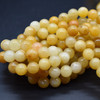 High Quality Grade A Natural Dark Yellow Calcite Semi-precious Gemstone Round Beads - 4mm, 6mm, 8mm, 10mm sizes