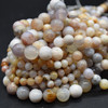 High Quality Grade A Natural Australian Agate Semi-precious Gemstone Round Beads - 4mm, 6mm, 8mm, 10mm sizes